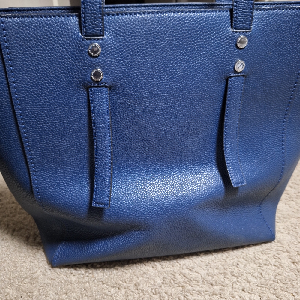 Marc Jacobs Large Royal Blue Leather Tote Shoulder Bag - Picture 4 of 7